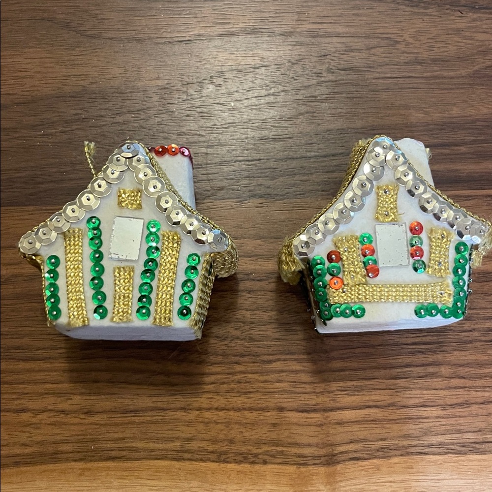 Lot of 11 Vintage Beaded Sequin Christmas Ornaments - Picture 5 of 6